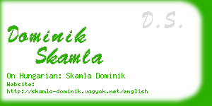 dominik skamla business card